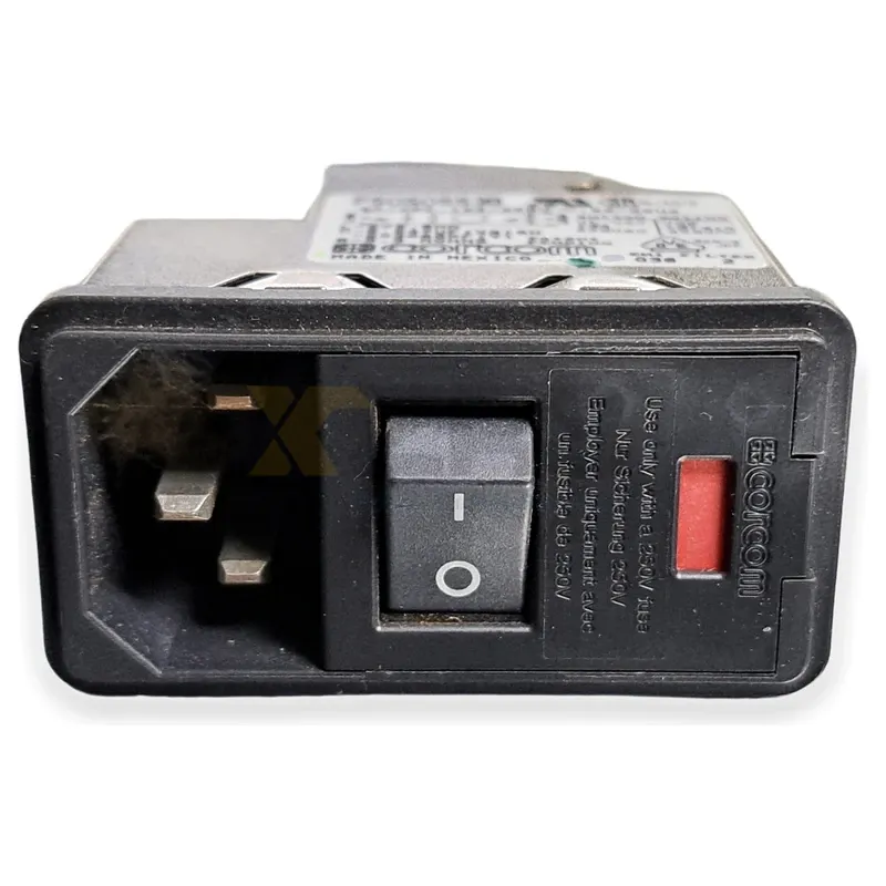 TE Connectivity Corcom PS0S0SS3B Power Input Module 3A 250VAC with Filtered Switch Fuse Socket - Image 3