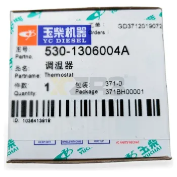 Termostato de cera Yuchai M6000-1306004A - Original y auténtico