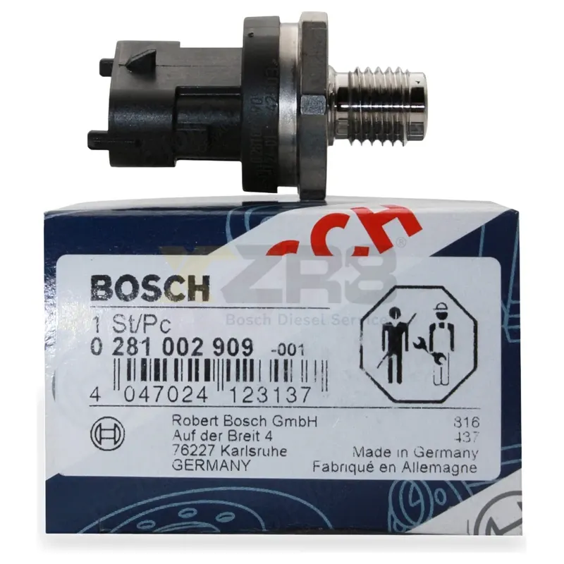 مستشعر ضغط السكك المشتركة Bosch 0281002909 مستشعر ضغط خط الوقود - Thumbnail 4
