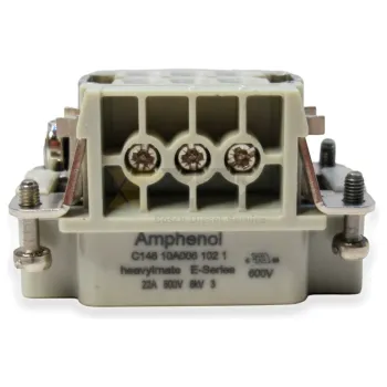 Amphenol C14610F0160003 Boîtier de connecteur de charge lourde pour montage sur panneau métallique