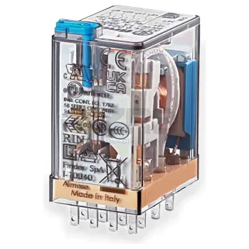 Электромагнитный реле Finder 55.32.9.024.0094 DPDT 10A 24V DC для вставки