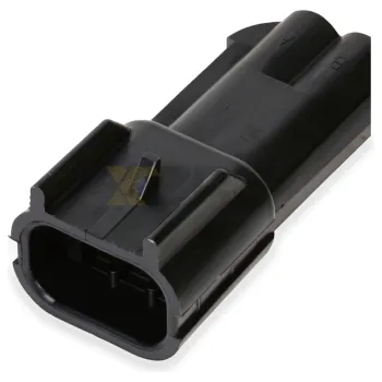 Aptiv Delphi Original 15300002 Metri-Pack 280 Conector de extremo macho selado de 2 vias preto, material de nylon, 30A 12V Conector de cablagem automotivo