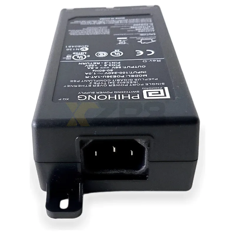 Phihong POE36U-1AT 33.6W Single Port PoE+ Ethernet Power over Ethernet Injector - Thumbnail 2