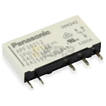 Relé de Potência Panasonic APF30312 12VDC 6A SPDT Montagem por Furo