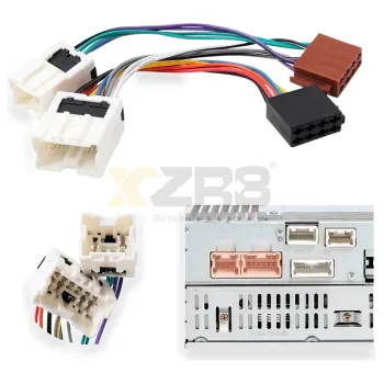 CARAV 12-118 ISO Radio Adapter Harness Connector Wire Insulation Sleeve Cable Plug for Nissan 1999+ (Some Models)