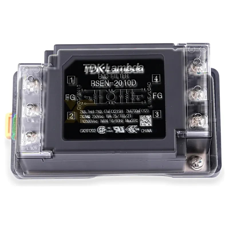 TDK-Lambda RSAN-2010D Power Line Filter 10A 250V DIN Rail Mount - Image 1