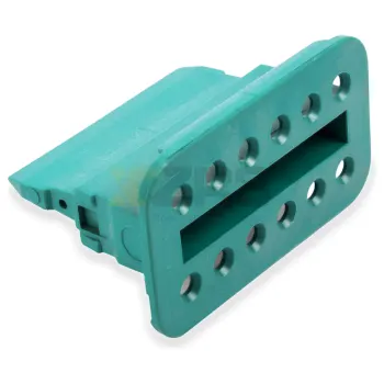 TE Connectivity Deutsch W12S-P012 Bloco de Engate Aprimorado Verde 12 viasCompatível com Series DT