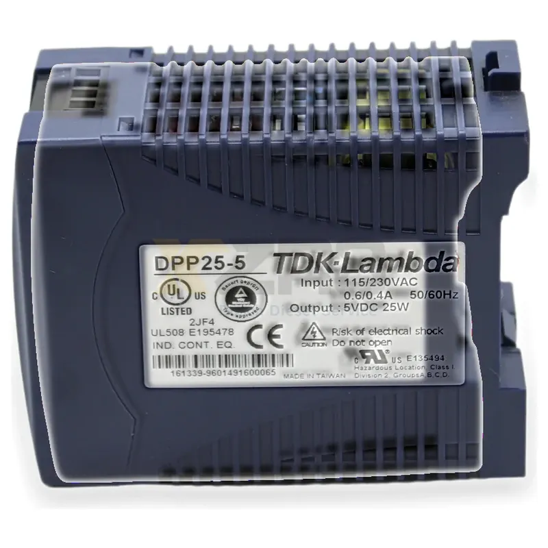 TDK-Lambda DPP25-5 AC/DC DIN Rail Power Supply 25W 5V 5A - Thumbnail 2