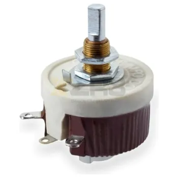 Ohmite RHS5K0E Potenciômetro de resistência enrollada 5kΩ 25W Montagem em painel de operação única Terminal soldado