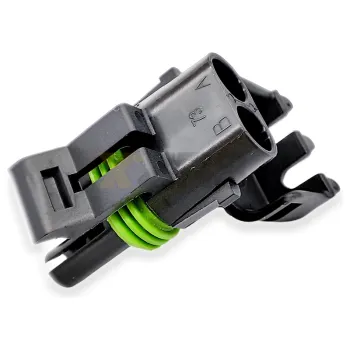 德尔福(Delphi/Aptiv)原装12015792 Weather Pack 2路黑色密封母连接器护套 2芯镀金端子插座