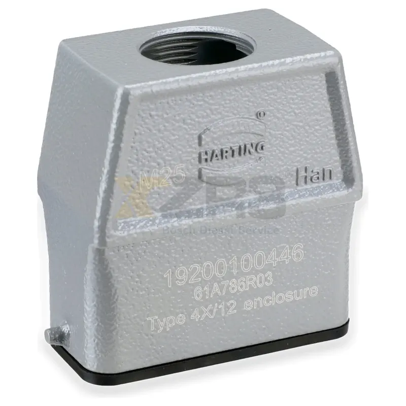 HARTING HARTING 19200100446 Heavy Duty Connector Housing Han A Push-in M25 Metal Housing - Thumbnail 1