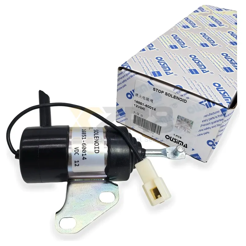 Conjunto de solenoide de parada de combustible Kubota 16851-60014 - Thumbnail 2