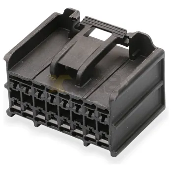 Connecteur automobile femelle de 16 broches de la série GT 150 d'Aptiv (Delphi) 13520382, non scellé, noir