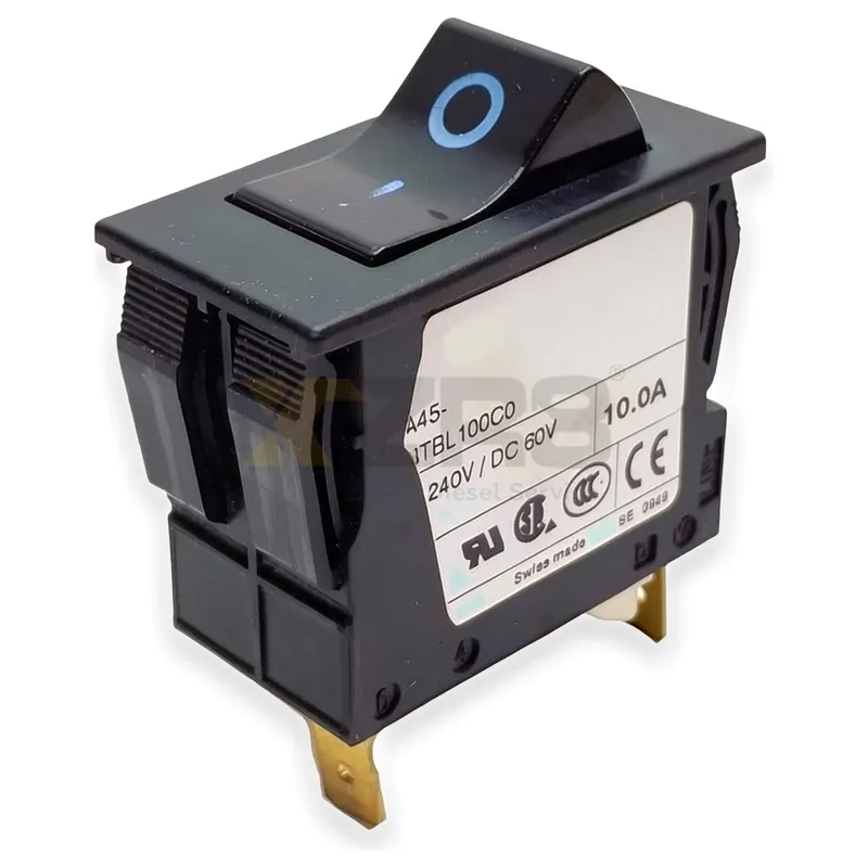 Schurter TA45-ABDBL150C0 Thermal Circuit Breaker 15A 240VAC/60VDC 2 Pole Panel Mounting - Thumbnail 1