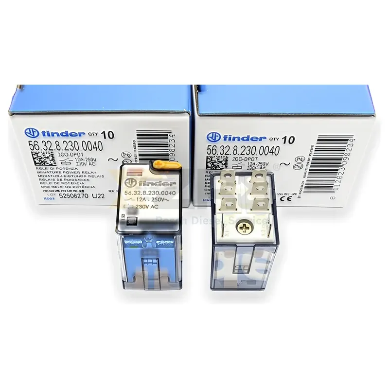 Finder 56.32.8.120.0040 Micro Power Relay, DPDT, 12A, 120VAC Coil, Insert Type - Thumbnail 2