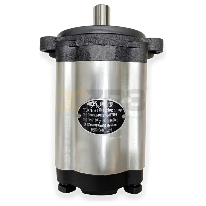 Yuchai Machine A3007-3407100B Direction Assist Pump Steering Pump Compatible with YC6108ZQB Engine - Thumbnail 1