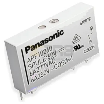 Relé de Alimentação Panasonic APF10260 SPST-NO 6A 60VDC Importado Original