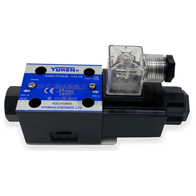 Yuken DSG-01-2D2-D24-50 Solenoid Operated Directional Valve - Thumbnail 1