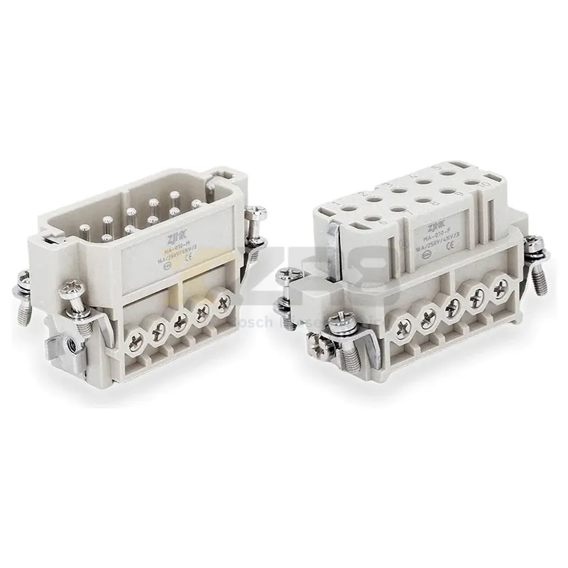 HARTING 09200102812 Han A 10-core + PE Female Connector Heavy Duty Connector Screw Terminal - Image 1