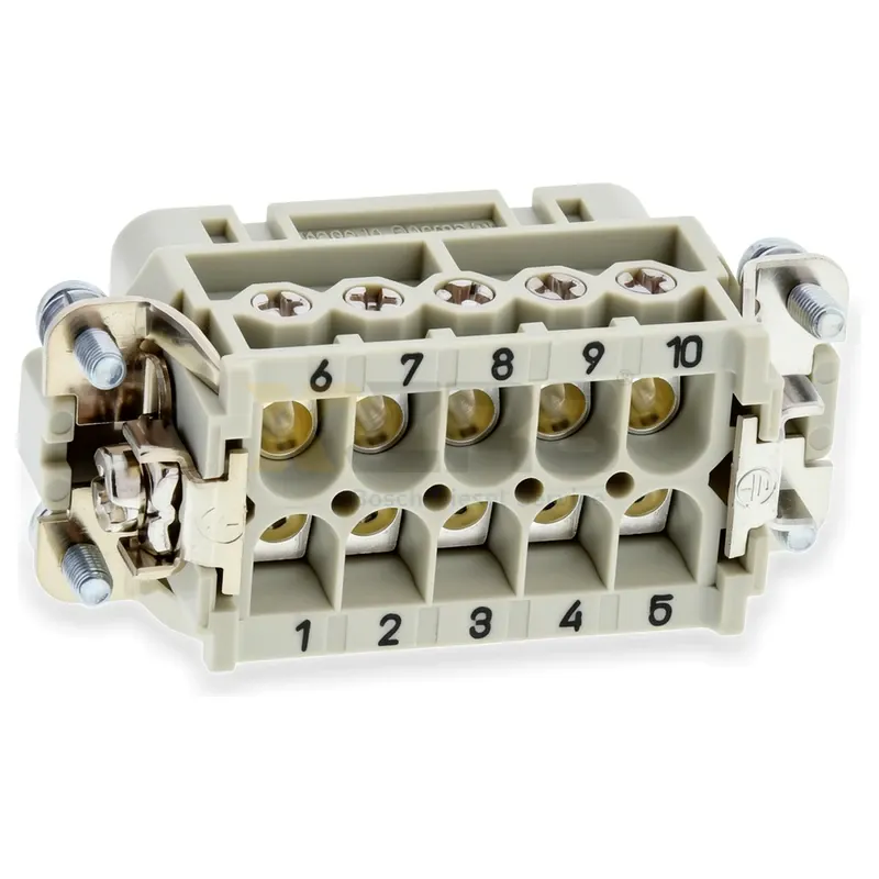 HARTING 09200102812 Han A 10-core + PE Female Connector Heavy Duty Connector Screw Terminal - Image 5