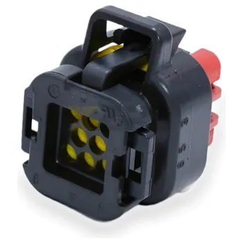TE Connectivity 776286-1 AMPSEAL 8 pinos Conector de vedação à prova de água do invólucro de conexão 4 mm de passo preto para cablagem automotiva