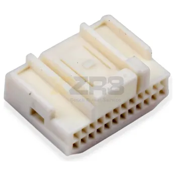 KET MG654102 24针汽车连接器护套 025系列 未密封 白色 PBT