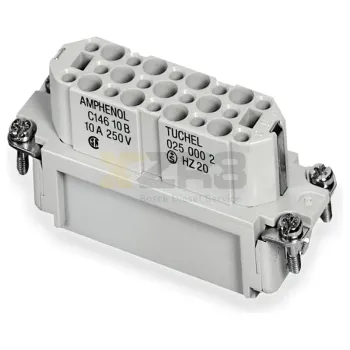 Amphenol C14610B01850010 Conector de carga pesada feminino 18+PE Soldagem