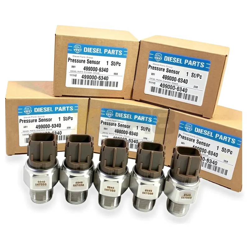Sensor de pressão do riel comum original DENSO 499000-6340 para motor Hino J08E - Thumbnail 2