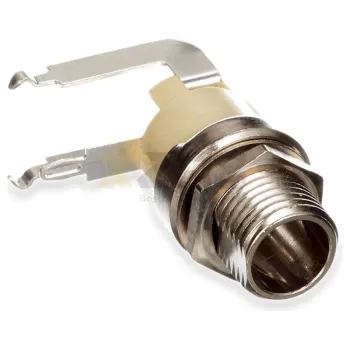 Conector de alimentação DC selado Switchcraft L722AS 2.0mm centro de pin 5A/30VDC IP68 montagem em painel