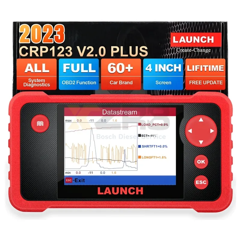 مستشعر Yuan Zheng X431 CRP123 OBD2 لتحليل السيارات - فحص نظام المحرك/الناقل/ABS/SRS - Thumbnail 6