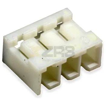 Carcasa de conector JST 03P-SJN, paso 2.0mm, 3 posiciones, entrada lateral, blanco, UL94V-0