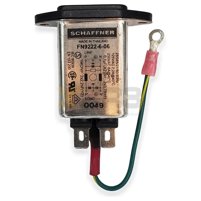 Schaffner FN9222R-15-06 Filter Power Input Module IEC 320-C14 15A 250VAC - Image 2