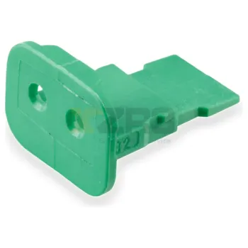 TE Connectivity Delevan W2S-P012 DT Series 2-Way Green Wedge Lock Conectores Acessórios