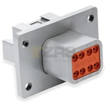 Deutz Deutsch DT04-08PA-L012 Conector de enchufe montado en brida de 8 núcleos DT Series Gris A Key