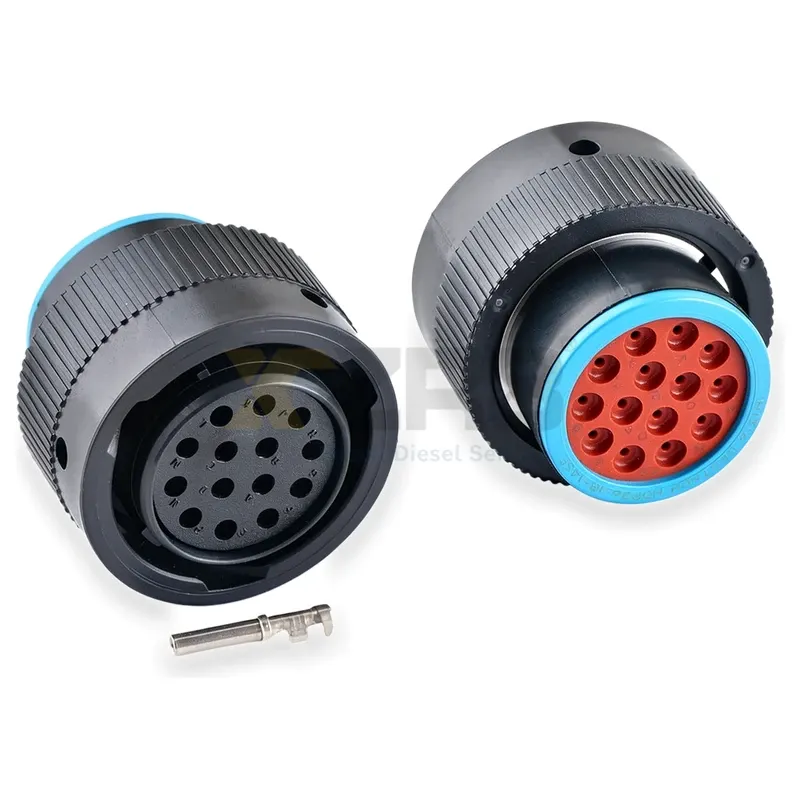 TE Connectivity DEUTSCH HDP26-18-14SE-CL20 Conector Circular de 14 Fios, Fêmea, com Anel de Selagem e Anel de Bloqueio - Image 2
