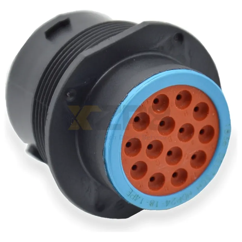TE Connectivity DEUTSCH HDP26-18-14SE-CL20 Conector Circular de 14 Fios, Fêmea, com Anel de Selagem e Anel de Bloqueio - Image 3