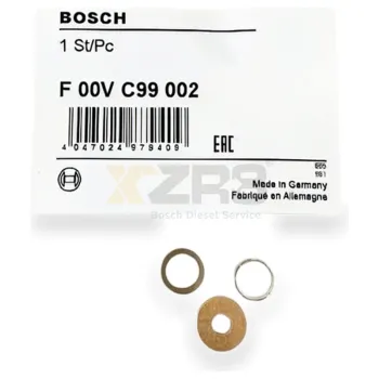 Kit de reparación de sellado del inyector de riel común Bosch F00VC99002 (Incluye 1.34mm bala cerámica/acero, junta de sellado, tapa) para la serie 110/120