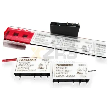 Relé de Potência Panasonic PANASONIC APF30248 48VDC 6A SPDT Montagem em Traversa