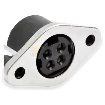 DC-контакт Kycon KPJX-4S-S 4-пиновый с заземляющим зажимом