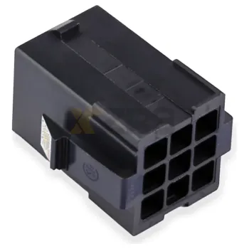 TE Connectivity 1-172161-9 Mini-Universal MATE-N-LOK Capot 9-Pin Connecteur de Carcasse Noir