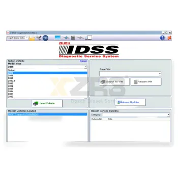 أداة التشخيص Isuzu IDSS III للشاحنات والهندسة المدنية بمحرك ديزل